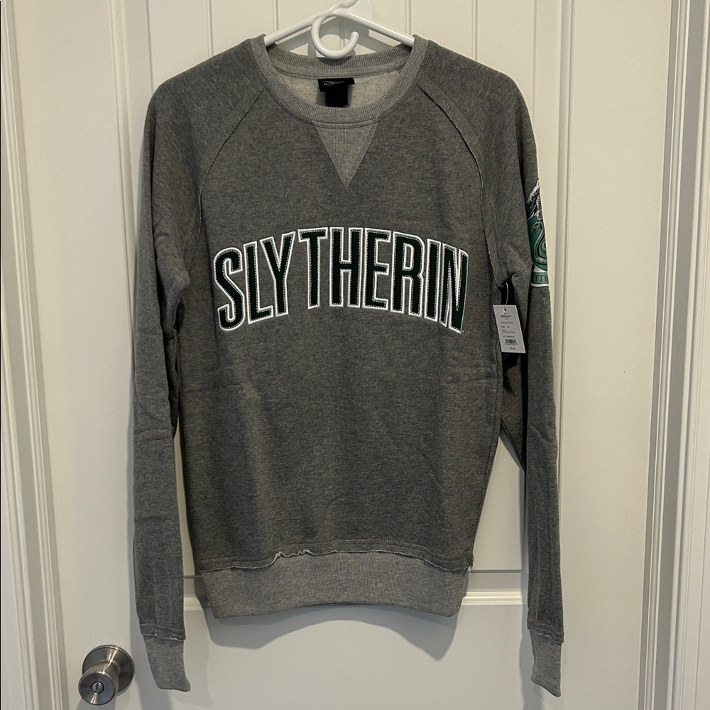 Slytherin Gray Crewneck Sweater Adult XS